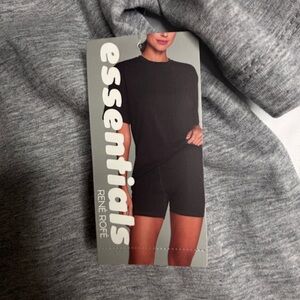 Rene Rofe Heather Grey Lounge Tee and Boxer Briefs Modal Sleep Set | NWT